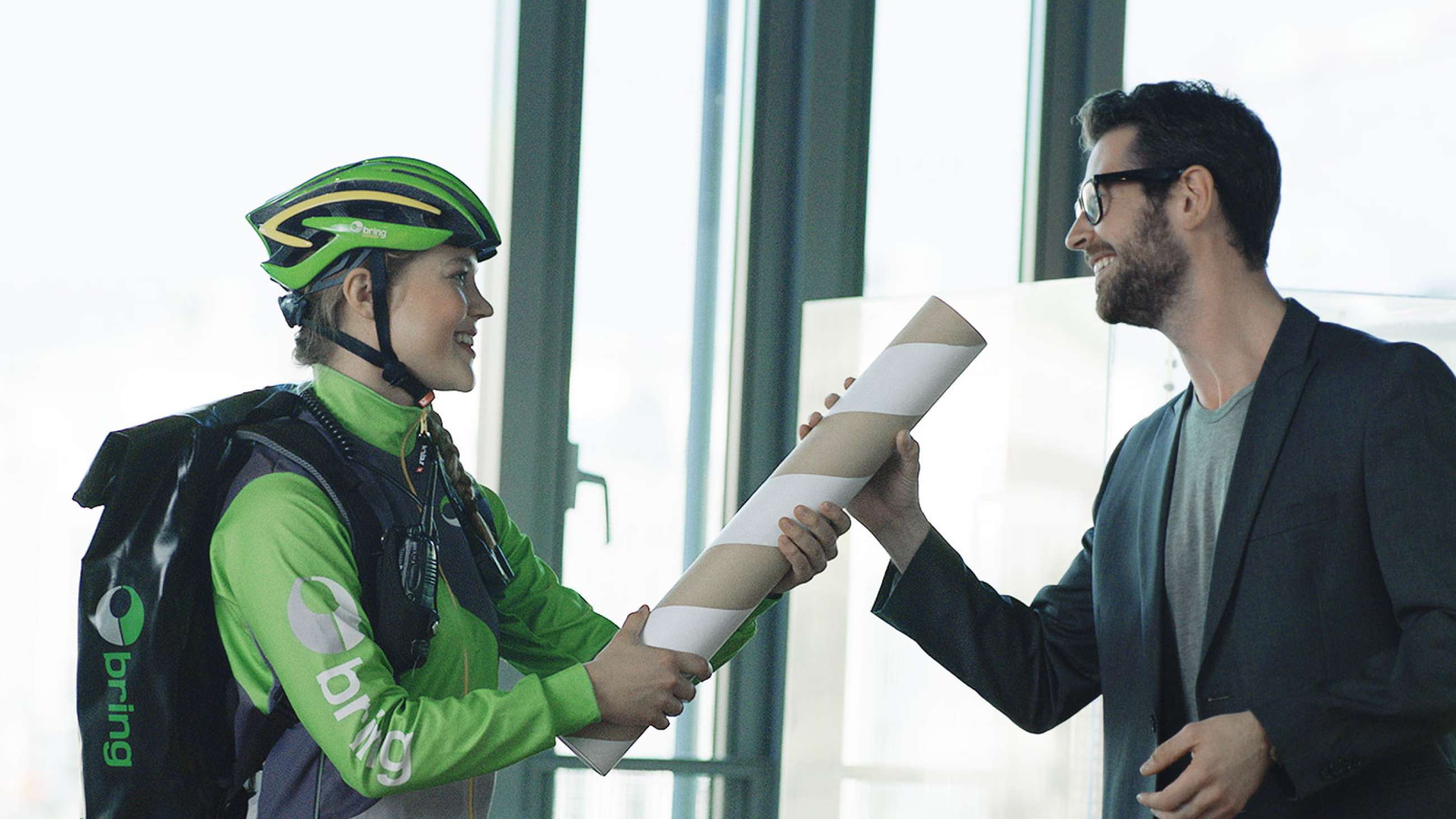 Bicycle courier delivery